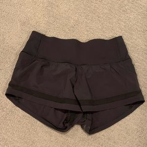 Lululemon running shorts, black, lined